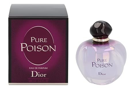 Dior Christian Pure Poison Eau de Parfum Spray, 3.4 Ounce, floral fragrance, Multi-color