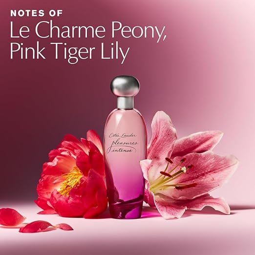 Estée Lauder Pleasures Intense Eau de Parfum Spray with Notes of Peony, Pink Tiger Lily & Jasmine | Women's Perfume, 3.4 fl oz.