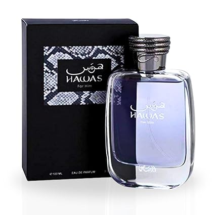 RASASI Hawas For Men - Eau de Parfum Spray 100ML (3.4 Oz), Premium Arabian Perfume for Men,