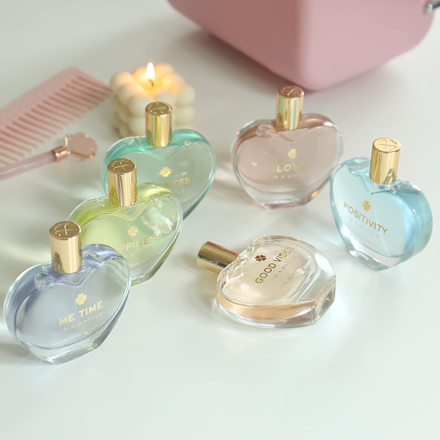 | Valentine's Love Perfume for women | Floral Sweet Fragrance | Valentine's Day Gift | Vegan Heart Shaped Perfume 75ml - 2.5 fl oz.