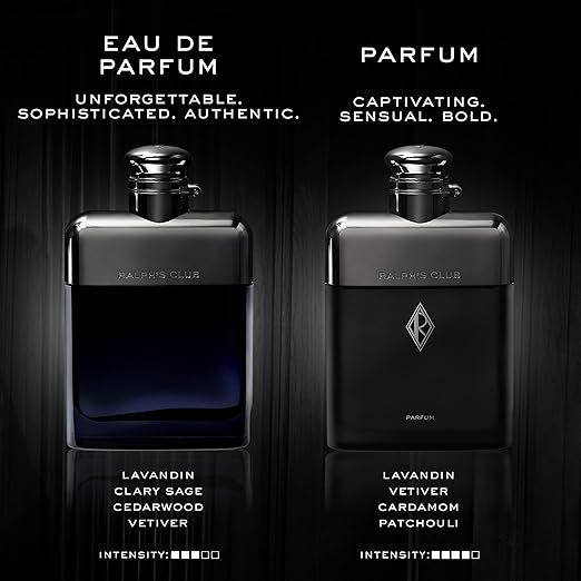 Ralph Lauren - Ralph's Club - Eau de Parfum - Men's Cologne - Woody & Fresh - With Lavandin, Sage, Vetiver, and Cedarwood - Medium Intensity