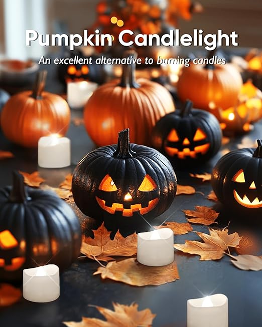 Homemory Pure White Flameless LED Tea Lights Candles, 200+Hour Battery Operated Fake Electric Votive Candles TeaLights for Christmas, DIY Mood Lighting, Party, Holiday, Funeral, Home Decor, 12-Pack