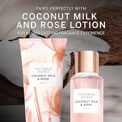 Victoria's Secret Coconut Milk & Rose Body Mist, Body Spray for Women (8.4 oz)