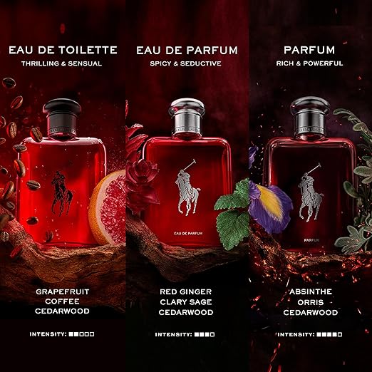 Ralph Lauren - Polo Red - Eau de Toilette - Men's Cologne - Medium Intensity