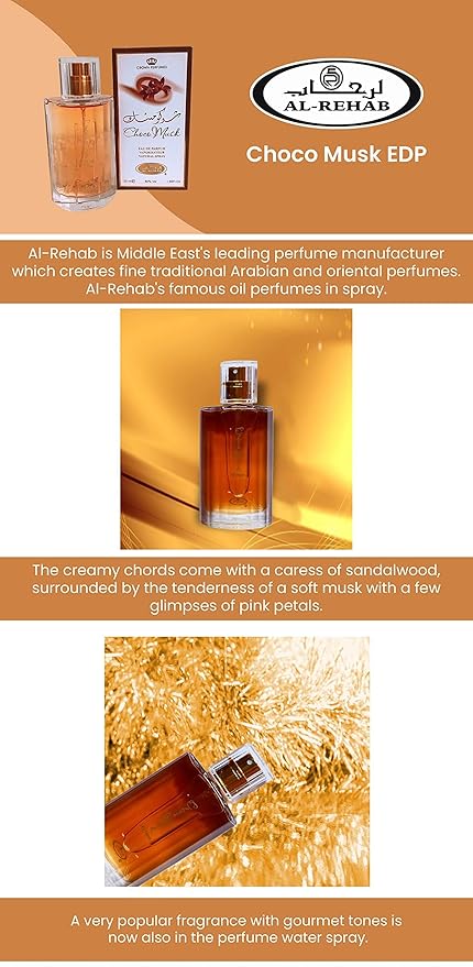 Al-Rehab Choco Musk / Parfum for Women, 1.7 Ounce