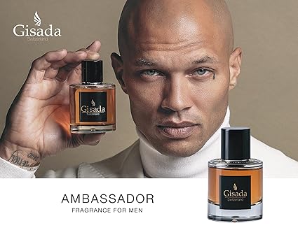 Gisada - Ambassador Men | 1.7oz (50ml) | Eau de Parfum | Men's Fragrance | Spicy, Vibrant, Fresh, and Powerful | Long-Lasting Scent with Citrus, Floral, Spicy, Warm, and Woody Notes